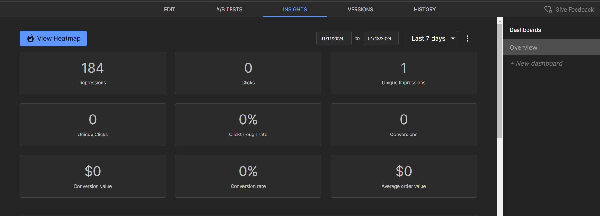 Insights Dashboard